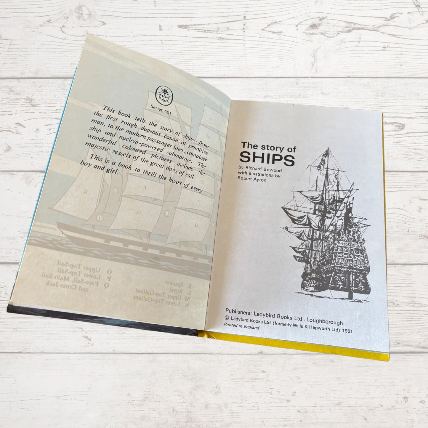 Vintage 1970s Ladybird Achievement’s Book. The Story of Ships. Series 601. Great Gift Idea
