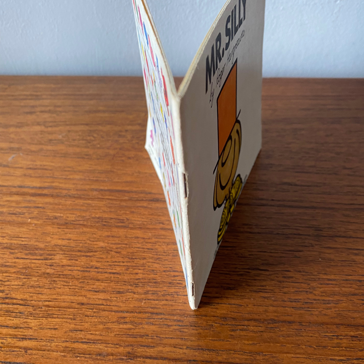 Nostalgic Mr. Men Storybook -  Mr Silly   - 1972 Edition View of the spine 