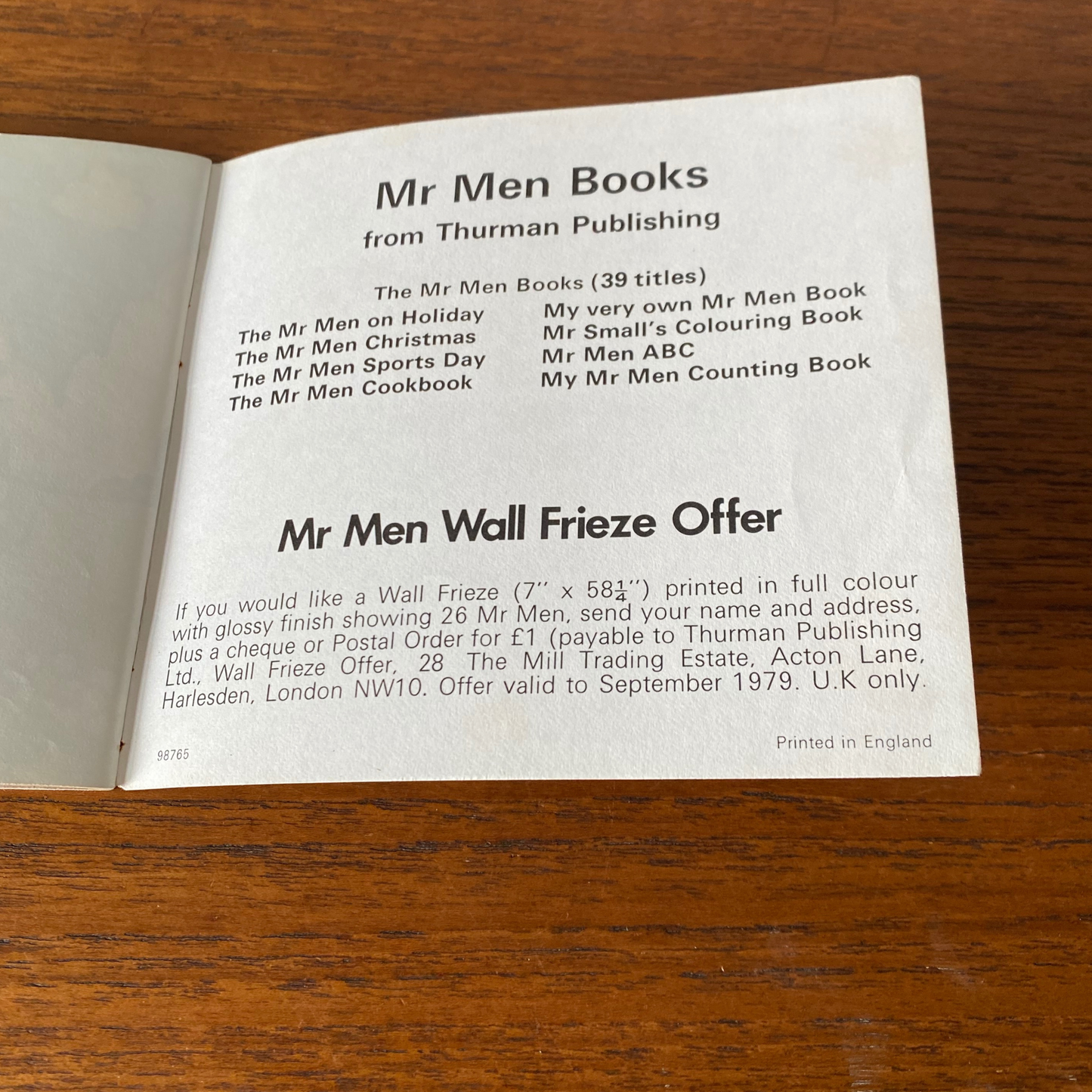 Original Mr. Men Book -  Mr Noisy  - 1976  Edition - Roger Hargreaves