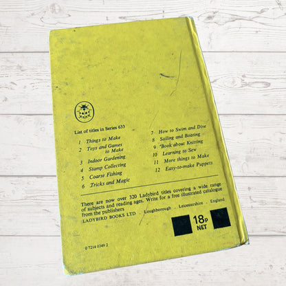 Easy to Make Puppets.Vintage 1970s Ladybird Book. Series 633. Great Gift Idea