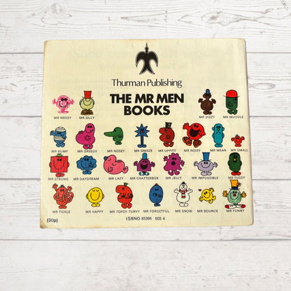 Mr. Bump by Roger Hargreaves. Original 1970s The Mr Men series. 1971 edition. Great gift idea