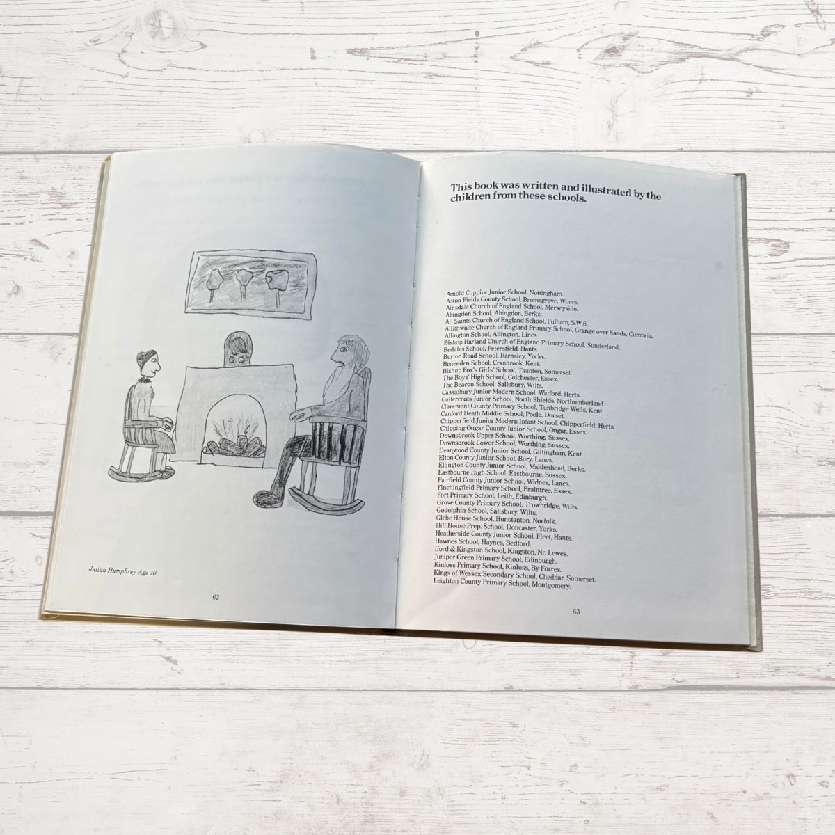 Grandmas and Grandpas. A 1980s Vintage Gift Book written and illustrated by Children.Great Gift Idea