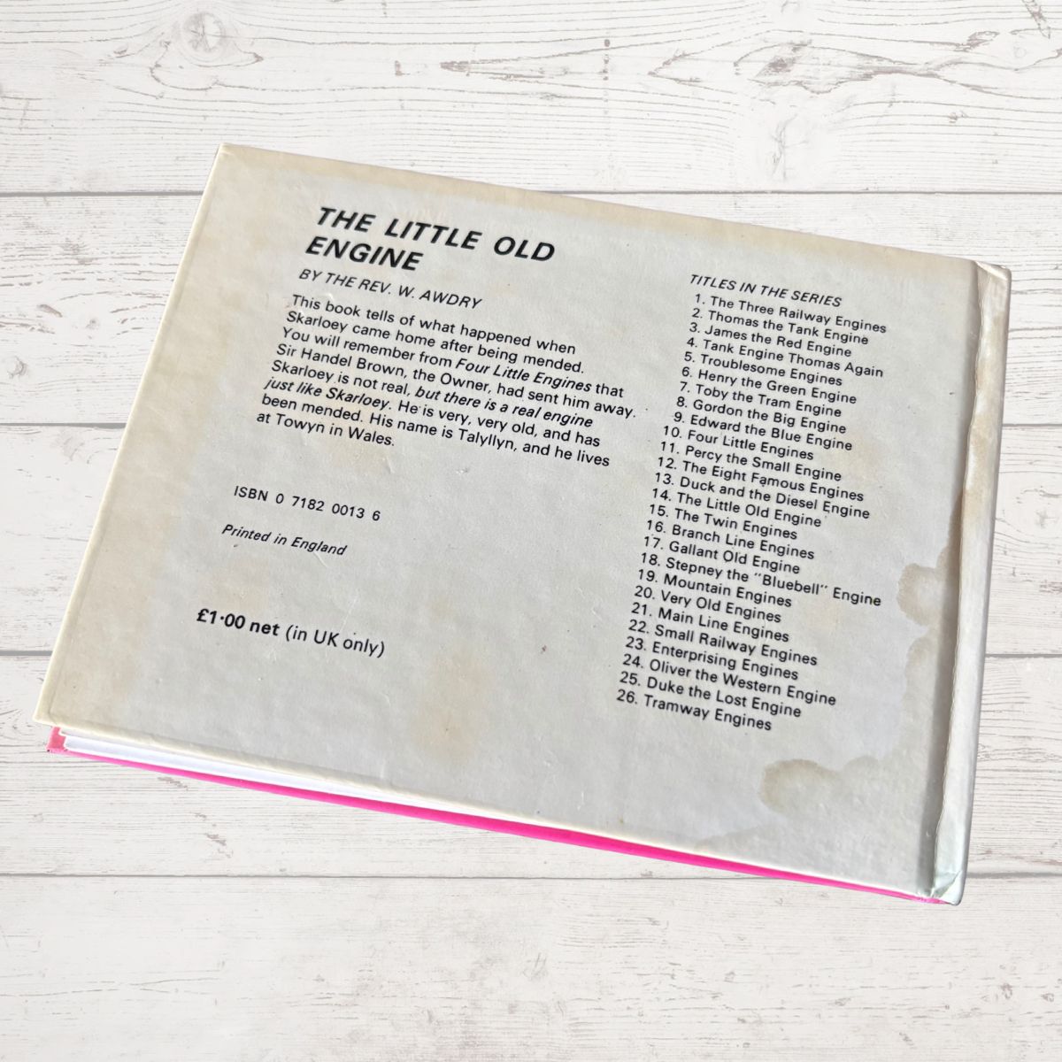 The Little Old Engine – 1980s Vintage Hardback by Rev. W. Awdry (Thomas the Tank Engine Railway Series)