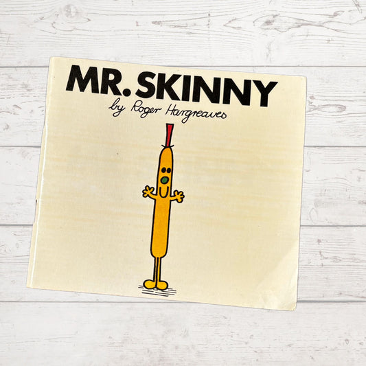 Mr. Skinny by  Roger Hargreaves. Original 1970s The Mr Men series. 1978 edition. Great Gift Idea