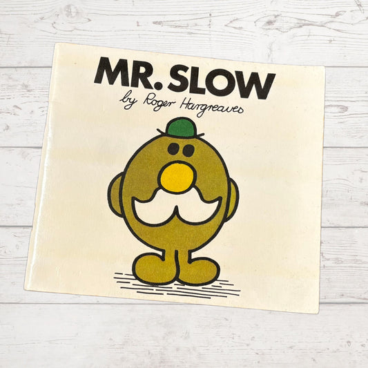 Mr. Slow by Roger Hargreaves. Original 1970s The Mr Men series. 1978 edition. Great gift idea