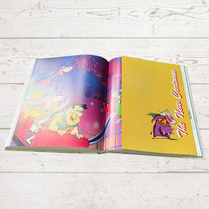 Colourful illustrated fold out page 