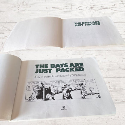 1993 Vintage Calvin and Hobbes collection book on a white background 