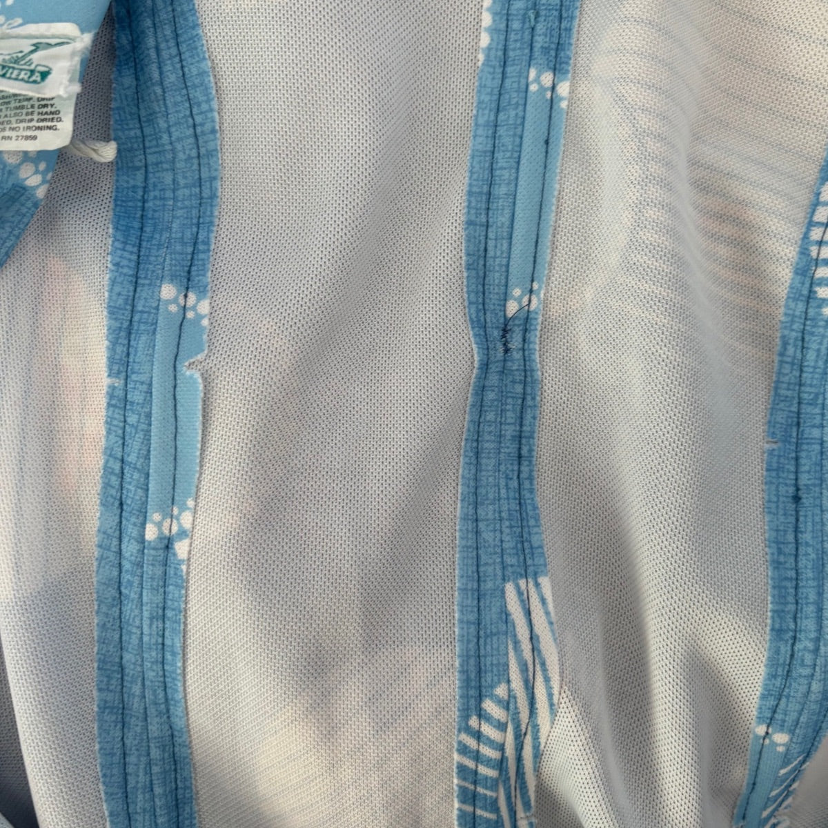Close-up the inside of a vintage dress