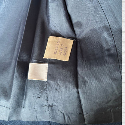 Close-up of a suit jacket lining 