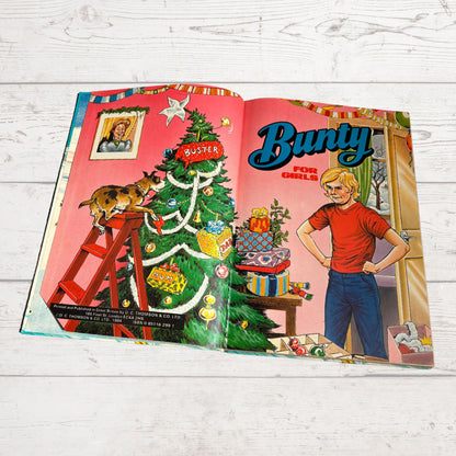 Vintage Bunty For Girls Annual 1985  , full of fiction, activities, cute animals and fun. Great gift idea