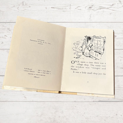 The Tale of Ginger and Pickles. Vintage Beatrix Potter book. 1971 edition