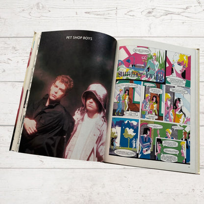 Vintage Jackie 1989 annual, open  on a white background 