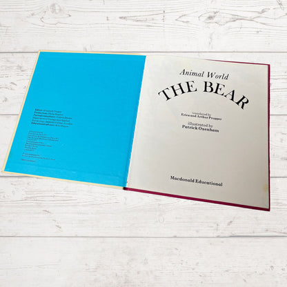 Vintage 1970s Children's Book: The Bear - Beautifully Illustrated Educational Hardback Animal & Nature Facts