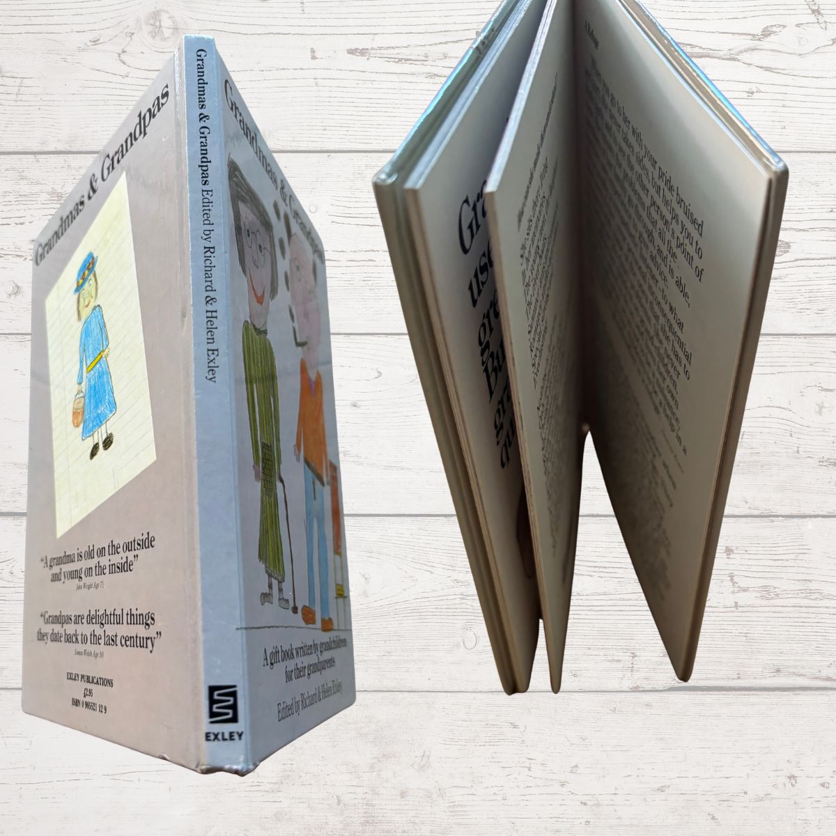 Grandmas and Grandpas. A 1980s Vintage Gift Book written and illustrated by Children.Great Gift Idea