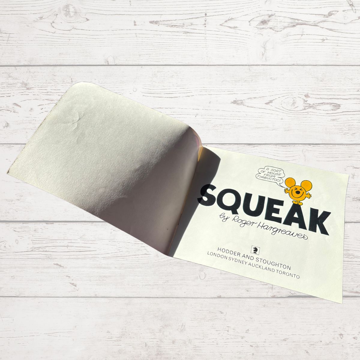 Squeak by Roger Hargreaves. Original 1970s Timbuctoo series. 1978 edition