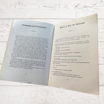 Dolls for Sale by Valerie Janitch. A Vintage Doll Making Book