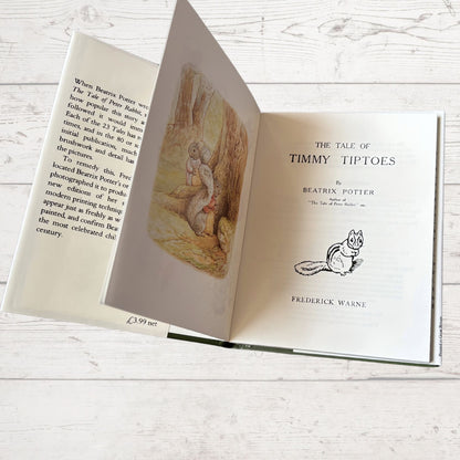 The Tale of Timmy Tiptoes. Vintage Beatrix Potter Book. 1989 edition. Great Gift Idea
