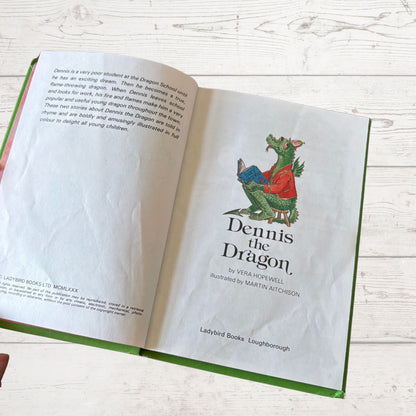Dennis the Dragon. 1980s Vintage Ladybird Book. Series 401. Great gift idea