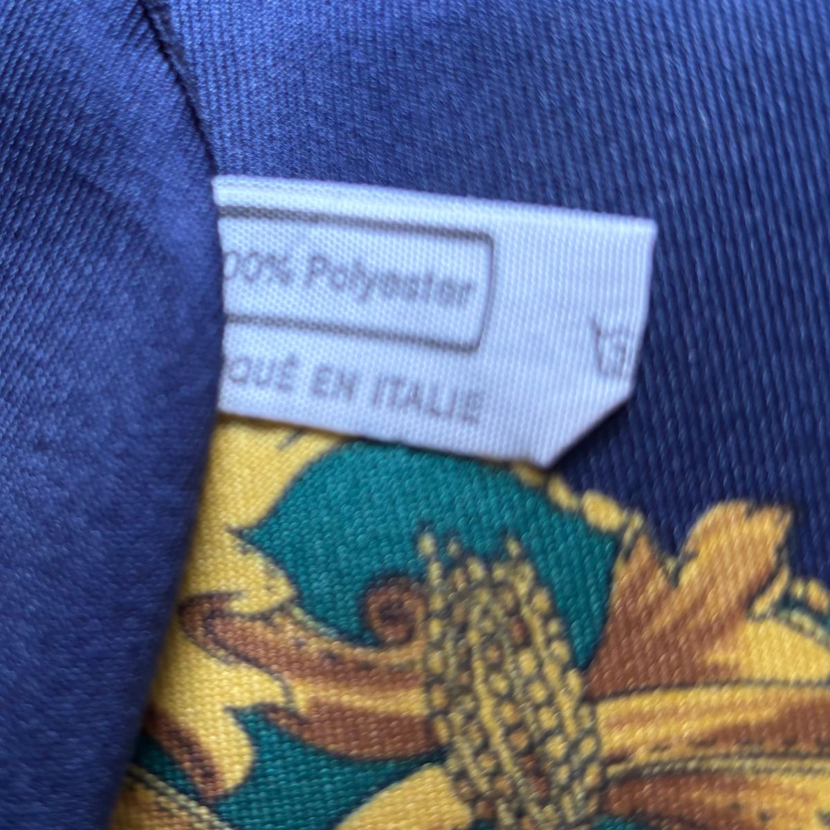 Stylish Blue, White, Gold and Green Equestrian Style Square Vintage Scarf. Great Gift idea