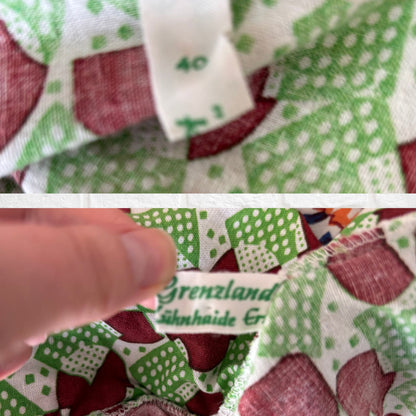 70s Vibrant Geometric Print Vintage Cotton Shirt. Approx UK size S- M (men) 12-14 (women )