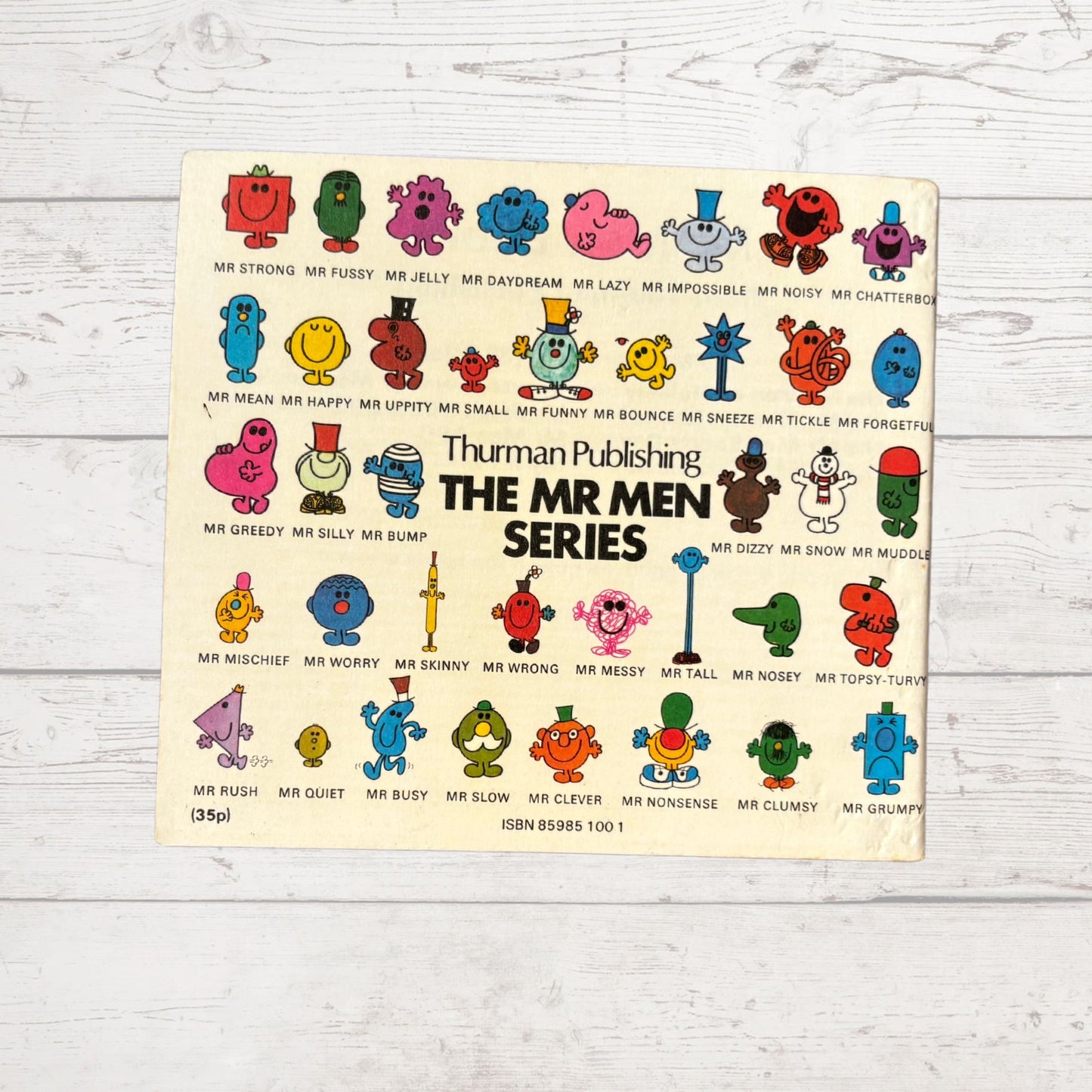 Mr. Worry by Roger Hargreaves. Original 1970s The Mr Men series. 1978 edition. Great gift idea