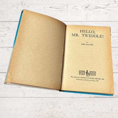 Vintage 1960s Dean & son Hardback Book by Enid Blyton - Hello  Mr Twiddle. Great nostalgic/ children’s gift idea