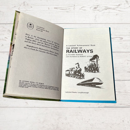 Vintage 1980s Ladybird book. The Story of Railways. Series 601. Great Gift Idea