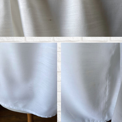 White Vintage Peasant Style Blouse with Blue Floral Embroidery. Approx UK size 8-10