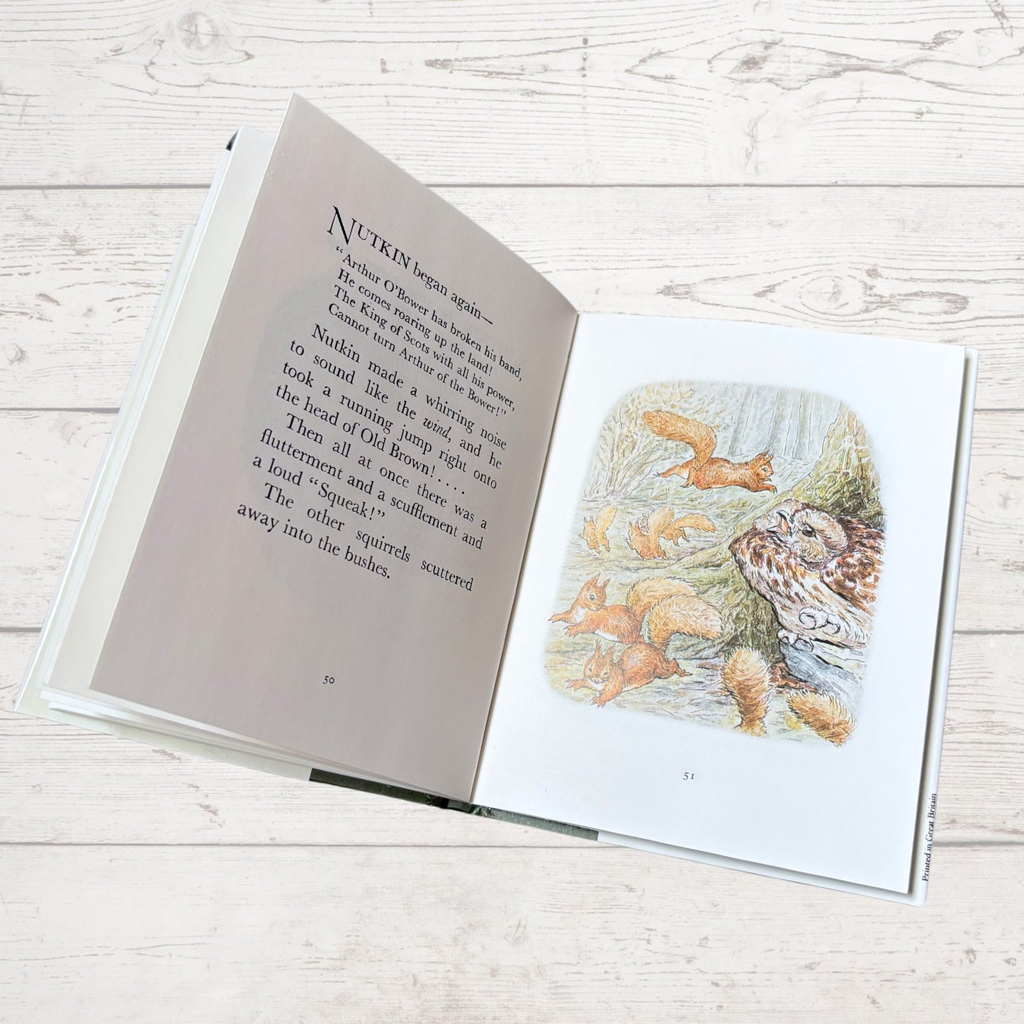 The Tale of Squirrel Nutkin. Vintage Beatrix Potter Book. 1989 edition. Great Gift Idea