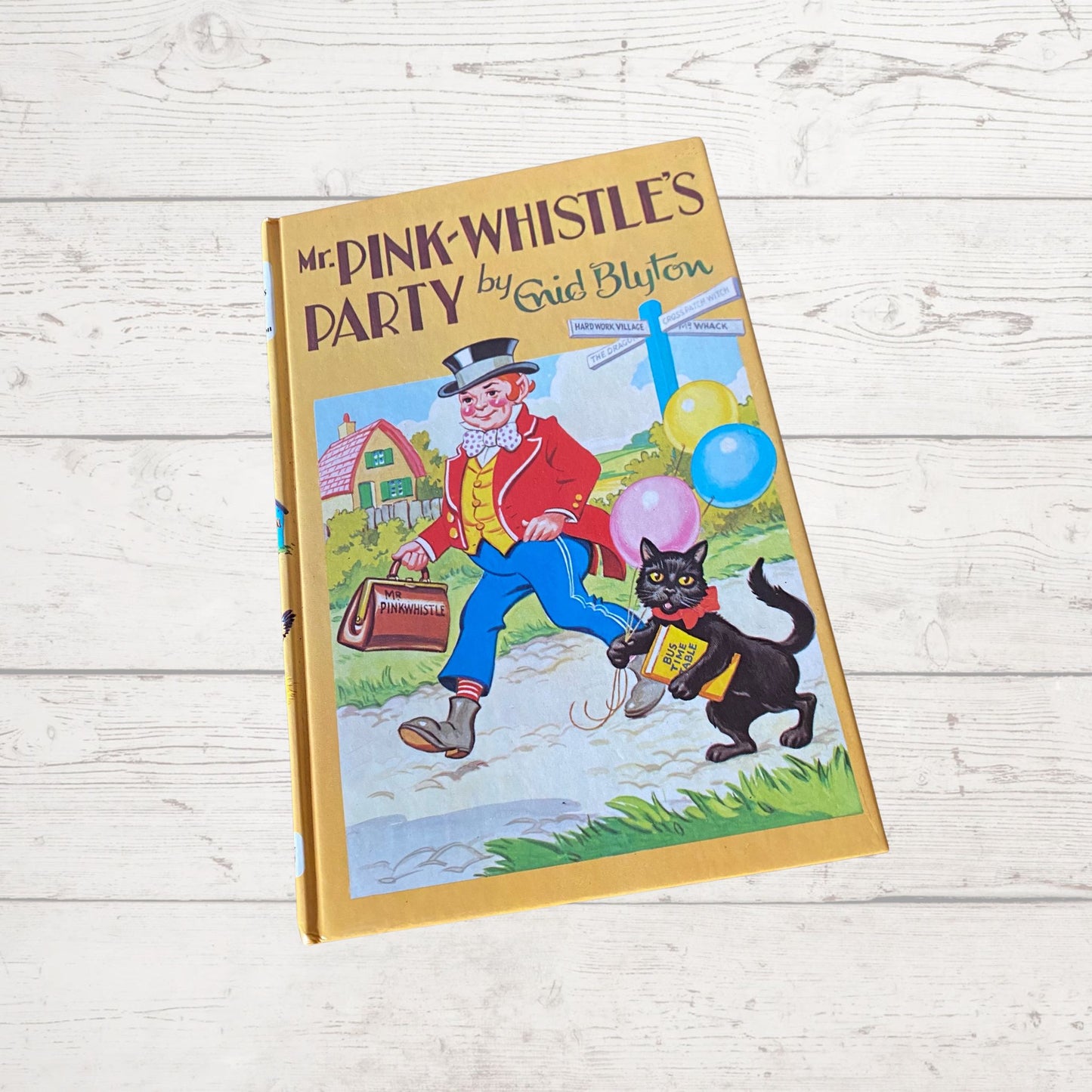 Mr Pink -Whistle’s Party by Enid  Blyton. 80s  vintage Dean & son hardback book.Great nostalgic/children’s gift idea