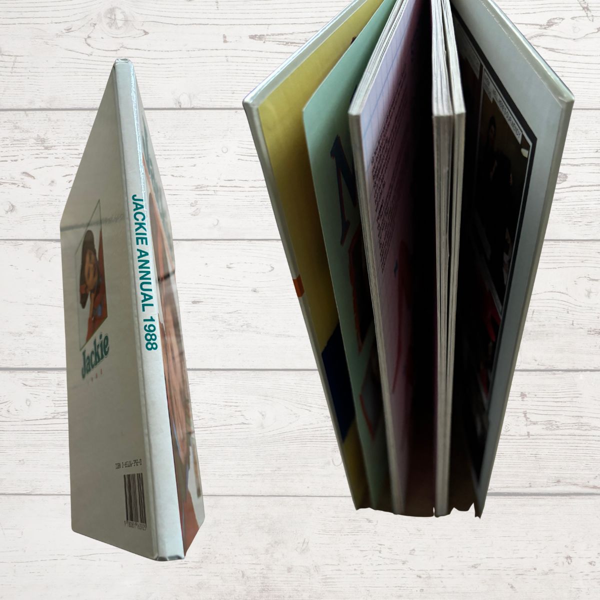 Jackie 1988 Vintage Annual spine on a white background 