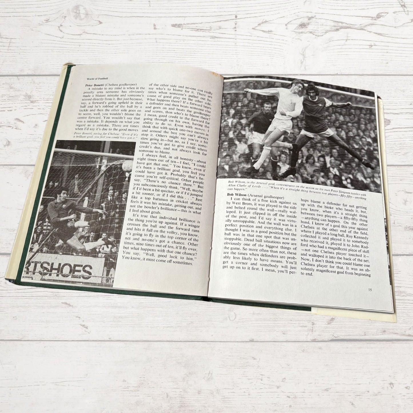 Vintage 1970s Hardback Football Book: David Coleman’s World of Football. 1972. Great nostalgic Gift Idea