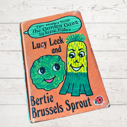 Lucy Leek and Bertie Brussels Sprout. 70s Vintage Ladybird Book. The Garden Gang. Great Gift Idea