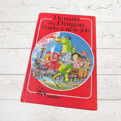 Dennis the Dragon finds a new job. 1980s Vintage Ladybird Book.Great gift idea