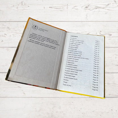 Easy to Make Puppets.Vintage 1970s Ladybird Book. Series 633. Great Gift Idea