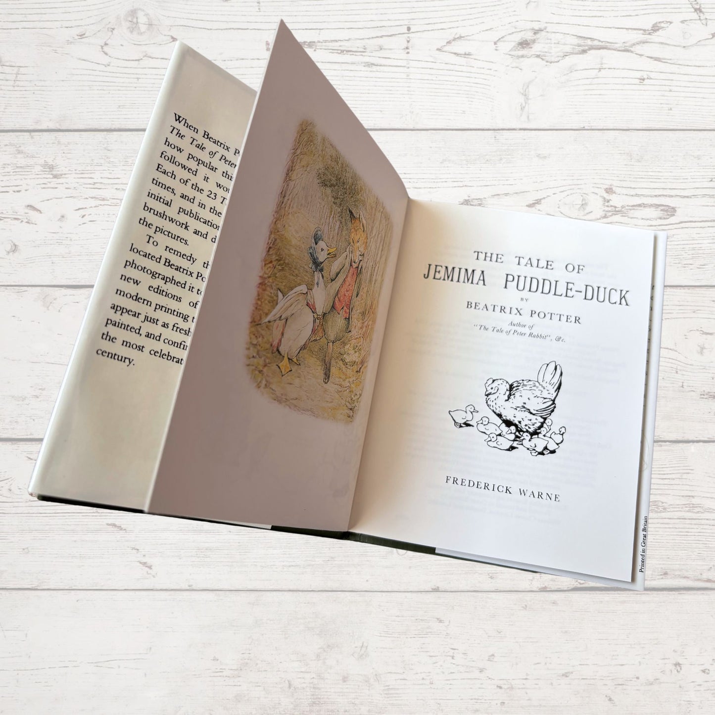 The Tale of Jemima Puddle Duck .Vintage Beatrix Potter Book. 1989 edition. Great Gift Idea