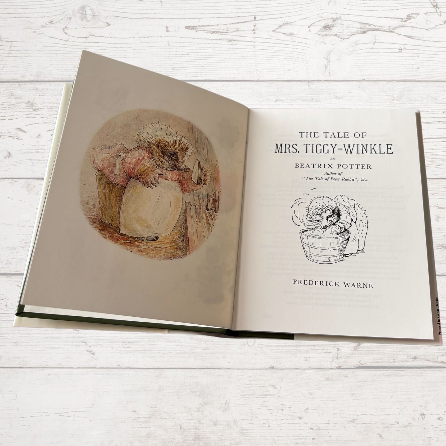 The Tale of Mrs Tiggy Winkle. Vintage Beatrix Potter Book. 1989 edition. Great Gift Idea