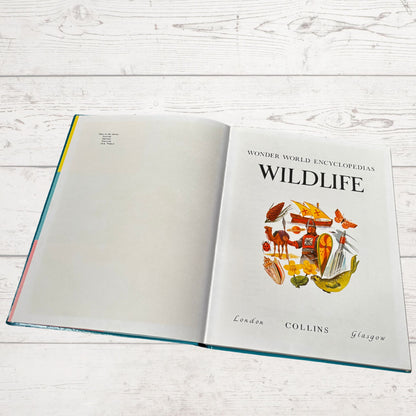 Vintage 1960s Children's Book: Wildlife - Beautifully Illustrated Colourful Hardback Encyclopaedia