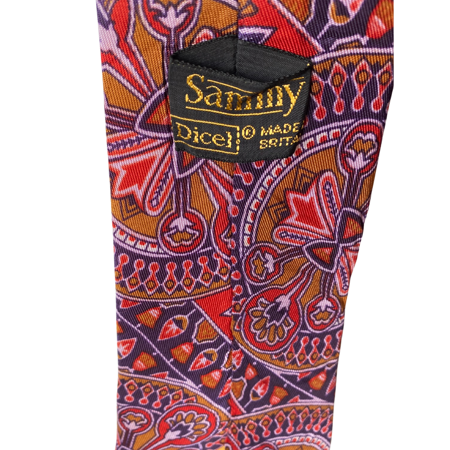 Vintage 60s Mod Style Abstract Paisley Neck Tie. Great with 60s or 70s Shirts