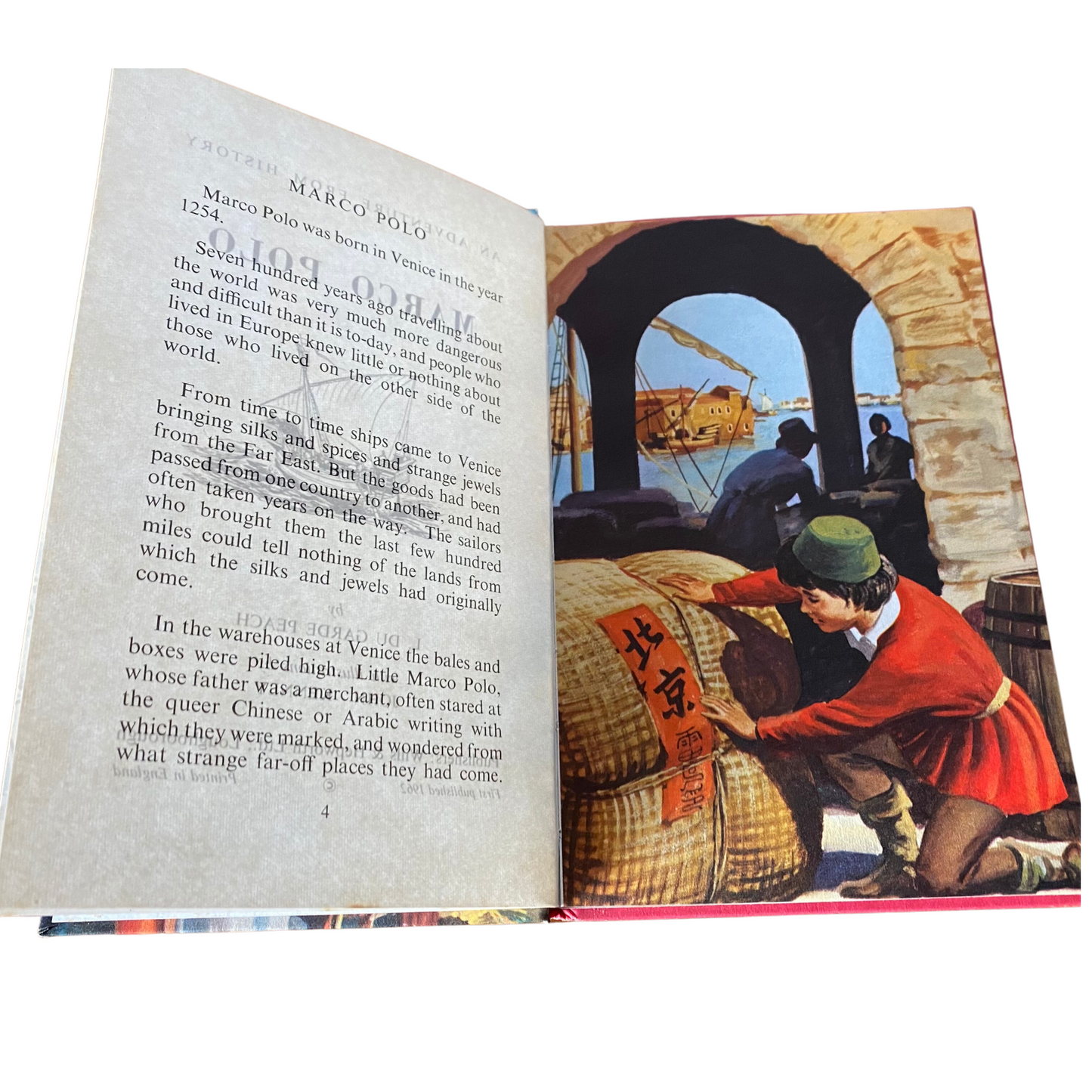Vintage 60s Ladybird Book - Marco Polo  - Small Hardback with Matt Cover