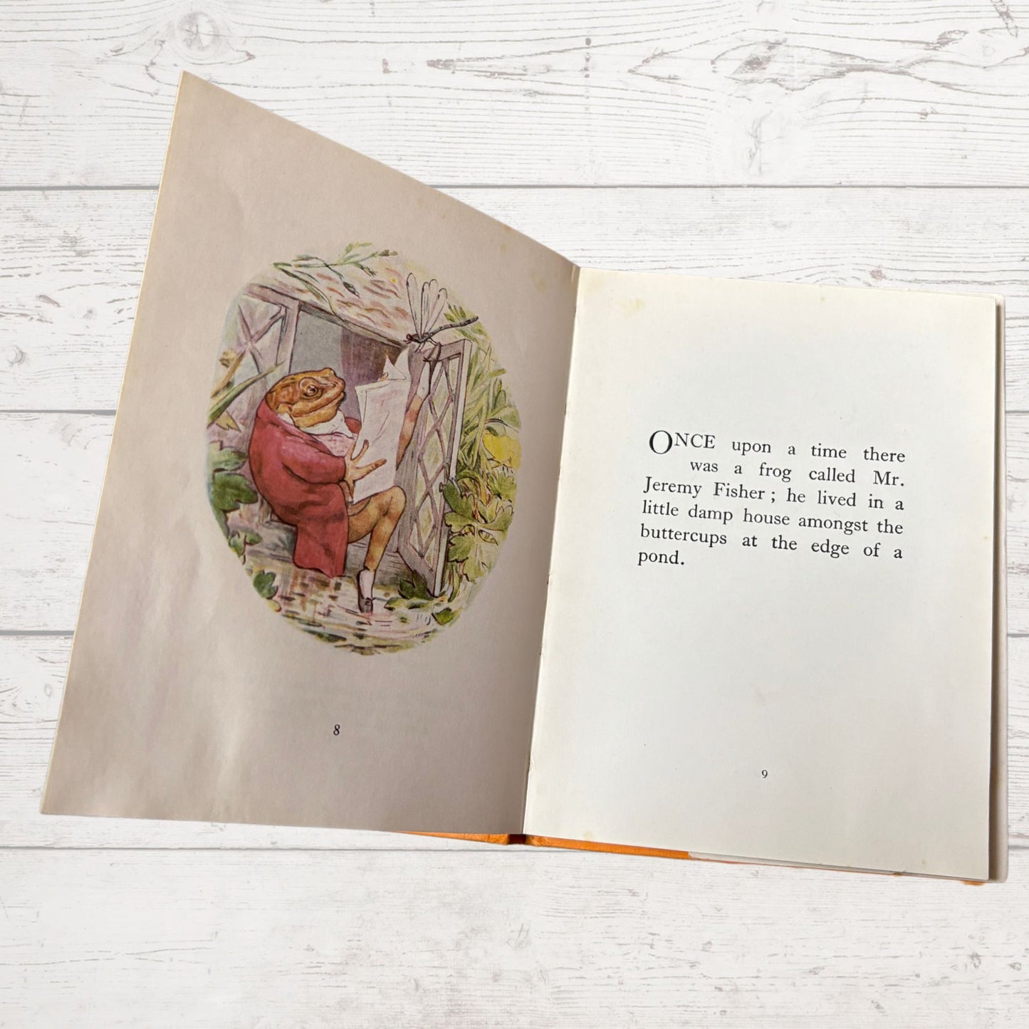 The Tale of Mr. Jeremy Fisher. Vintage Beatrix Potter book. 1971 edition