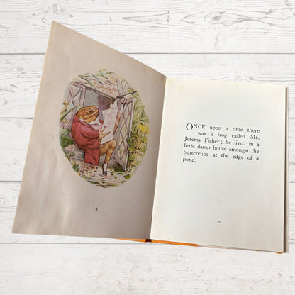 The Tale of Mr. Jeremy Fisher. Vintage Beatrix Potter book. 1971 edition