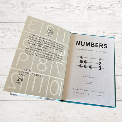 Numbers. Vintage Ladybird Learning to Read Book. 1960s. Series 563