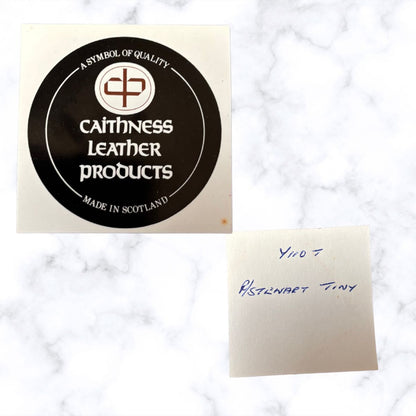 Vintage Red Tartan Wool and Leather Clasp Top Purse/Wallet - Stylish and Practical