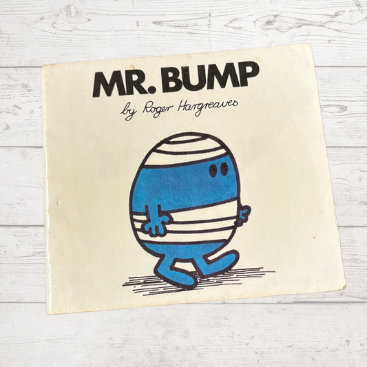 Mr. Bump by Roger Hargreaves. Original 1970s The Mr Men series. 1971 edition. Great gift idea