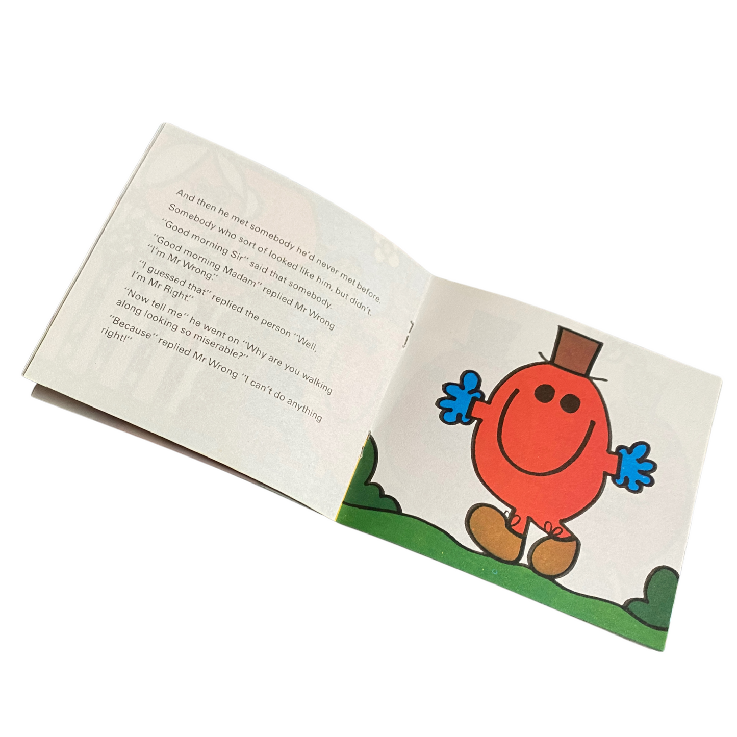 Retro Mr. Men Book -  Mr Wrong  - 1978    Edition  by Roger Hargreaves