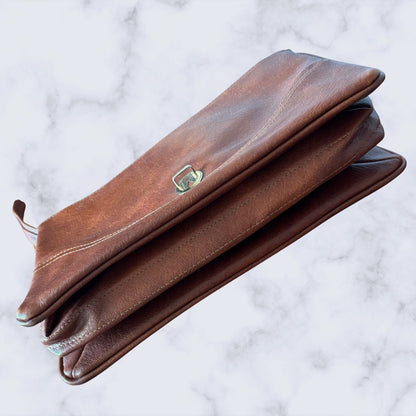 Brown bag on a marble surface