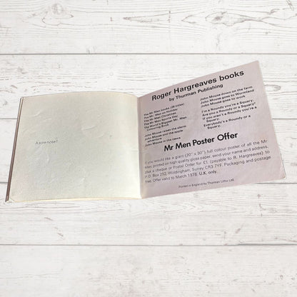 Mr. Nosey by Roger Hargreaves. The Mr Men series. Original 1970s Book