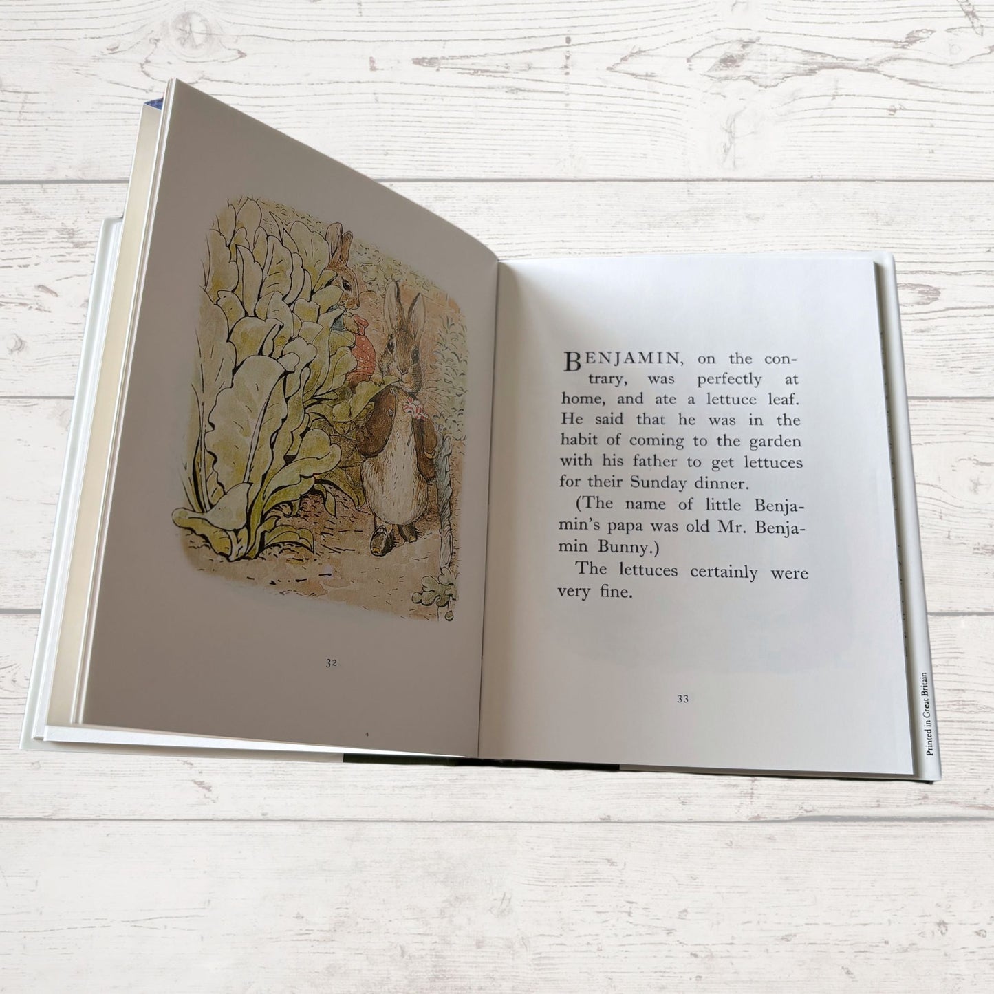 The Tale  of Benjamin Bunny. Vintage Beatrix Potter Book. 1989 edition. Great Gift Idea