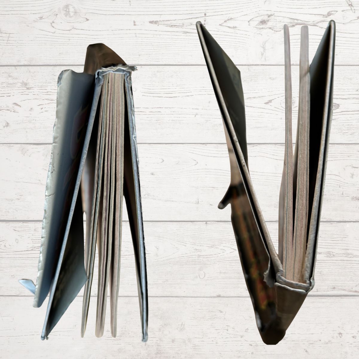 Close up of page edges 